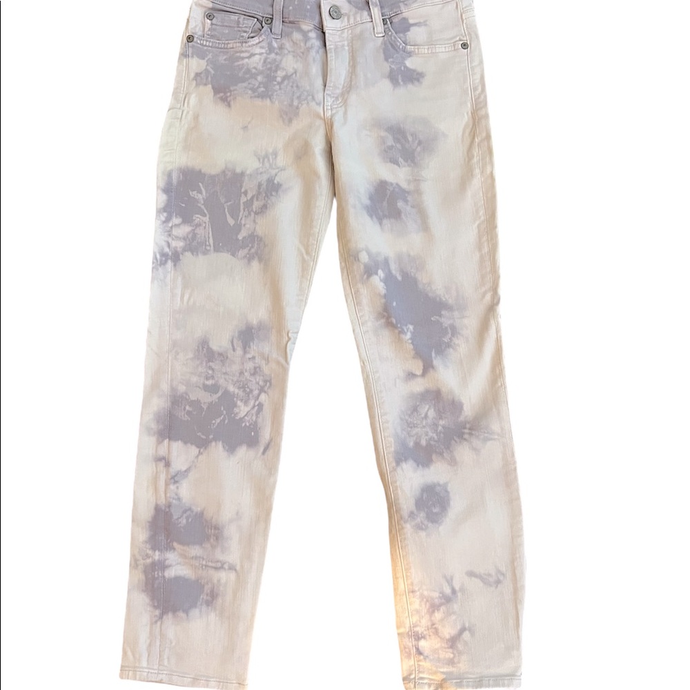 - - Womens 7 for all man kind  skinny tie dye jeans